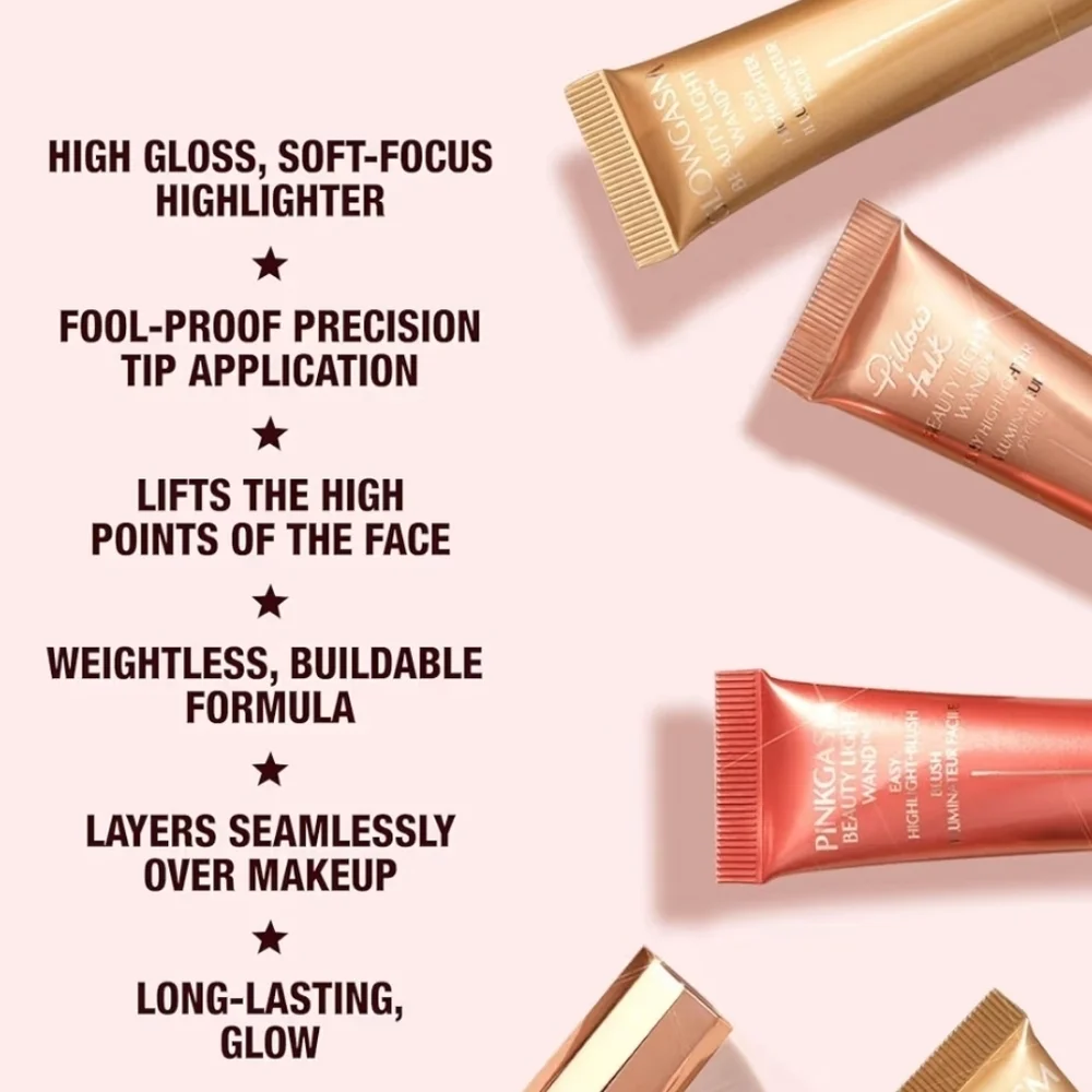 Charlotte Tilbury Glowgasm Beauty Light Wand High Blush: Pinkgasm, 12ml, NIB